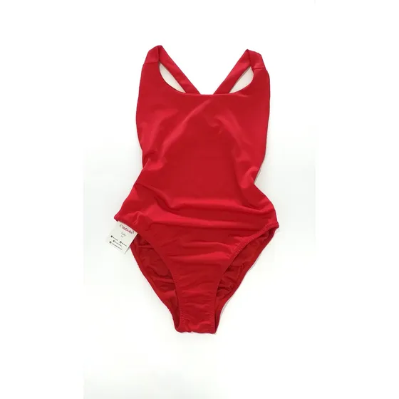 Traje De Baño Dama Entero Arruchado Talla M Rojo