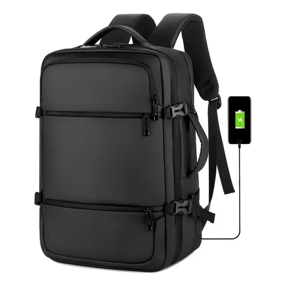 Mochila Impermeable Doble Clip Usb Viaje