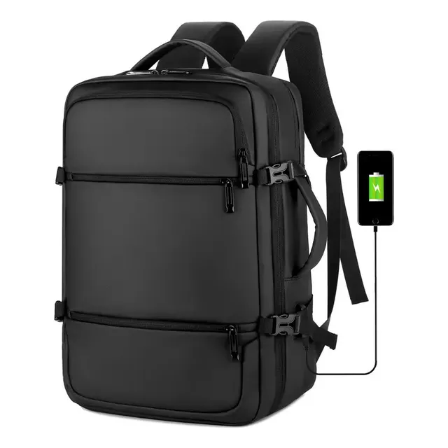 Mochila Impermeable Doble Clip Usb Viaje