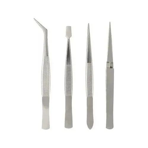 Juego De 4 Pinzas Set Kit Para Electrónica Smd Reparación