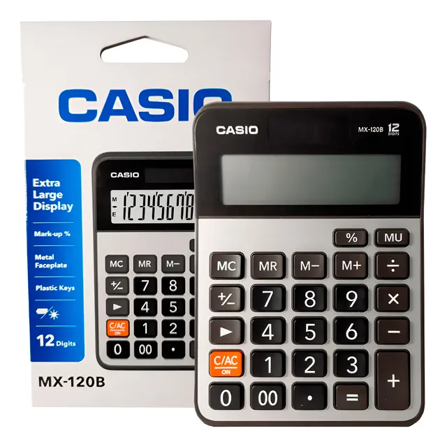 Calculadora Casio Mx-120b Solar 12 Dígitos Nuevo Original