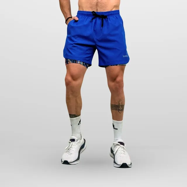 Short Deportivo Ecologico Lagoon 2 En 1 Con Cierre Konko