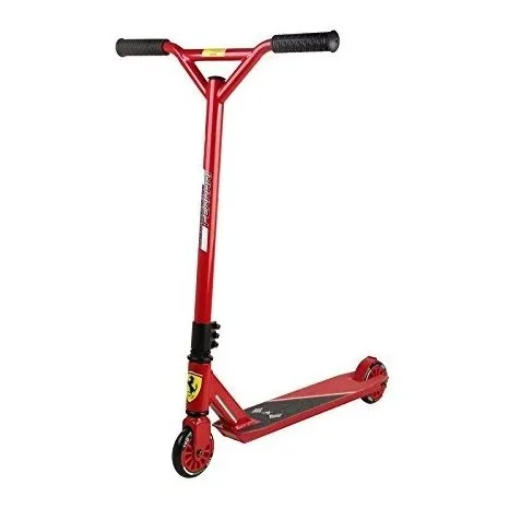 Ferrari Adulto 100 Mm 2 Rueda Stunt Kick Patinete Rojo