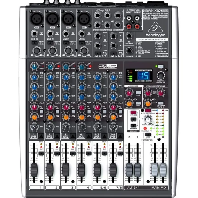 Mezclador Behringer X1204usb Consola Con Interfaz Usb
