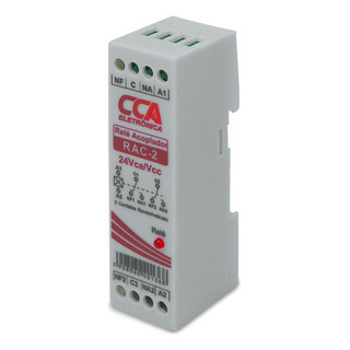 Relé De Interface Acoplador 24vca/vcc 2 Contatos Reversíveis Relé De Interface Acoplador 24vca/vcc 2 Contatos Reversíveis