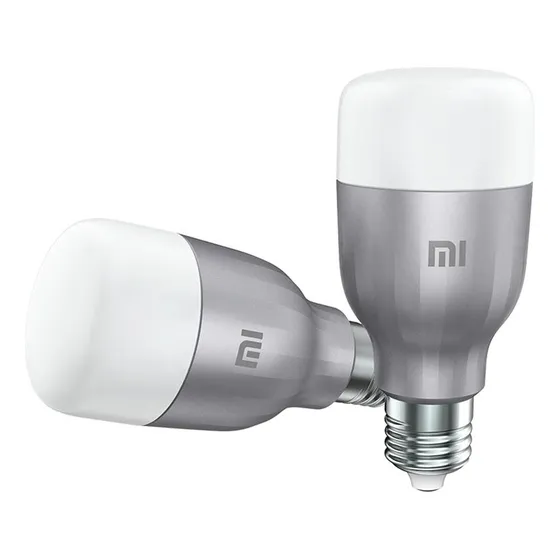 Kit Com 2 Lâmpadas Mi Led Smart Bulb Xiaomi, Prata