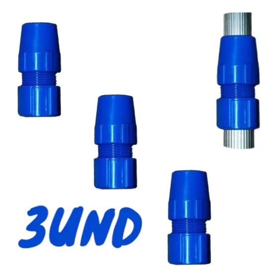 Trava Cabo Telescópico Emenda P/ Limpeza Piscina Kit Com 3