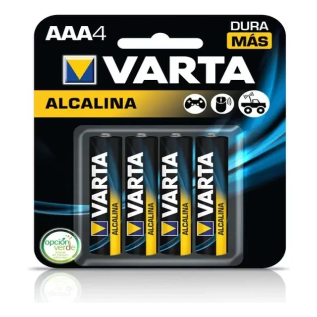 Pilas Alcalinas Varta Aaa X4 Serviciopapelero