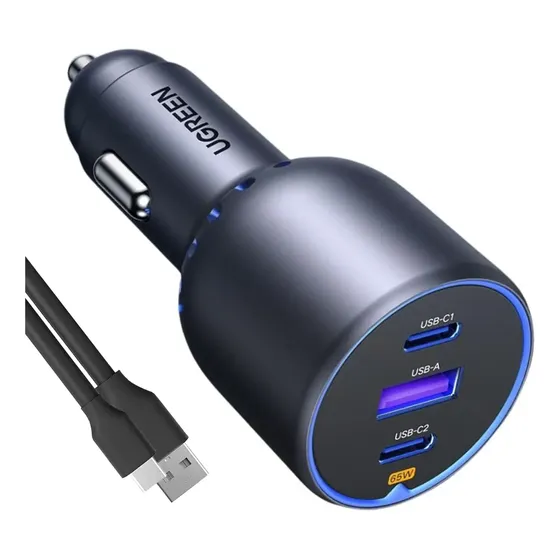 Carregador Veicular Ugreen Usb C/a Pd 75w +cabo