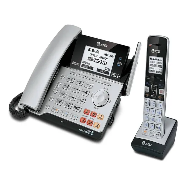 Contestadora Teléfono 2 Líneas Conección A Teléfono Celular