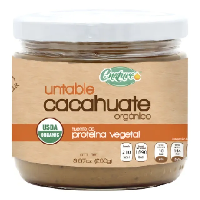 Crema Cacahuate Orgánico Untable Natural 280g Enature