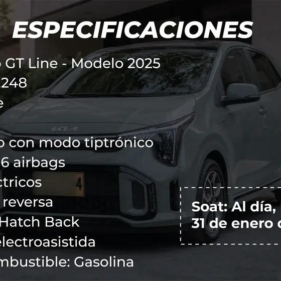 Kia Picanto 2025 1.2 Gt-line