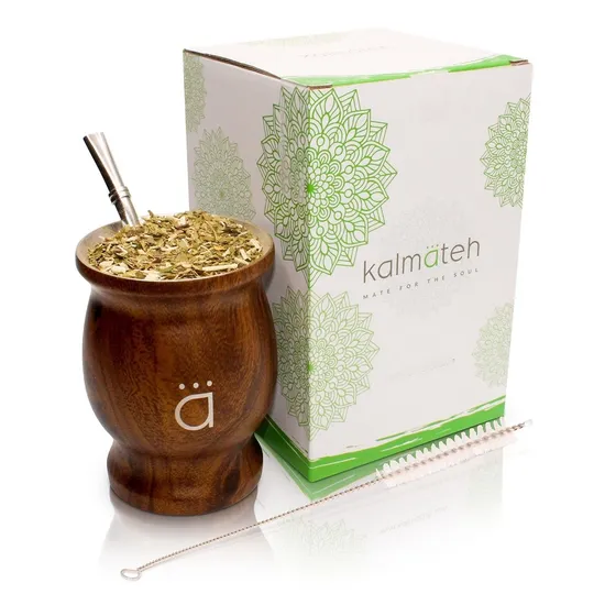 Kalmateh Yerba Mate Juego Calabaza Tradicional Moderna