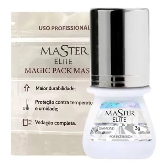 Cola Elite Master Diamond Extensão Cílios Fios Transparente