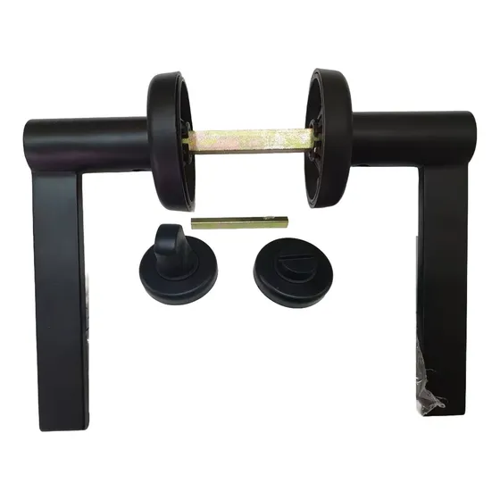 Manija Doble Balancin Aqua Quadra 42252g Negro-herraje Baño