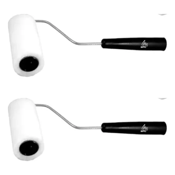 Mini Rodillo Epoxi Fibra Pelo Corto 5cm X 2 Unid Matezz