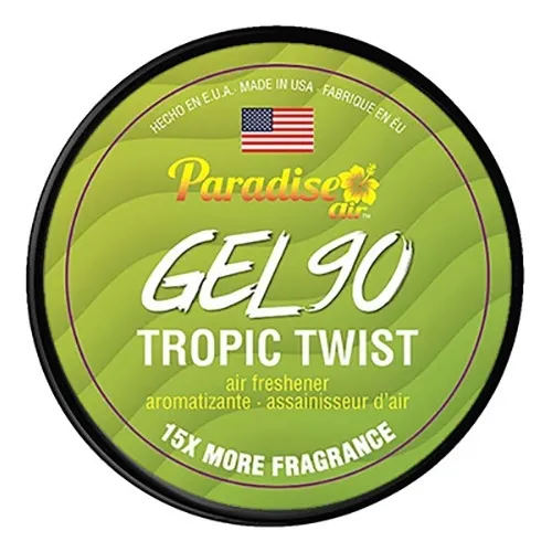 Gel Ambientador De Carros Paradise Air Aromas Larga Duración