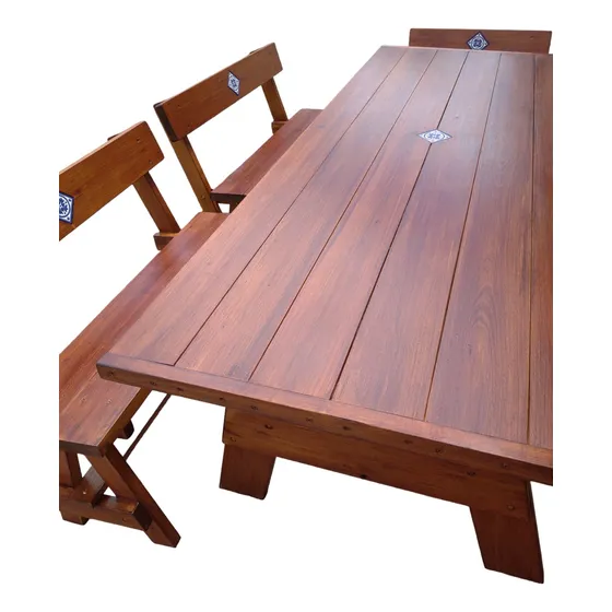 Mesa Y Banco , Para Exterior De Madera.