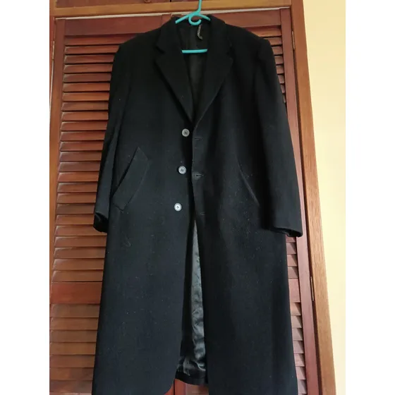 Saco De Invierno Largo, De Lana Y Cashmire, Muy Elegante