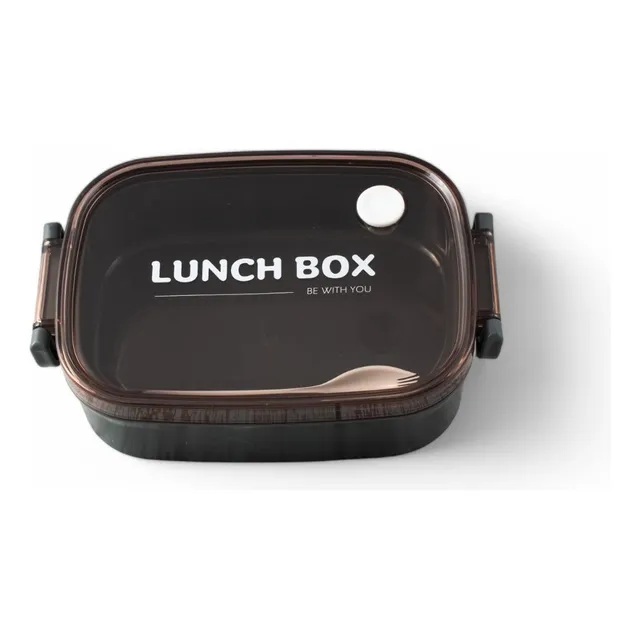Lunchera Plástica Vianda C/tenedor Cuchara Cierre Hermetico