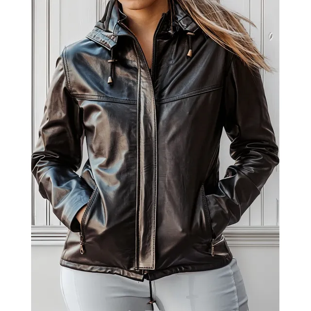Campera Mujer Cuero Legítimo Argentino Cod260v Estancia1980