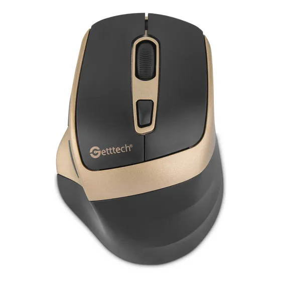 Mouse Ergonómico Getttech  1600dpi Óptico Bluetooth 2.4g