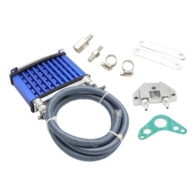 Kit De Enfriador De Aceite De Motor De Motocicleta Azul