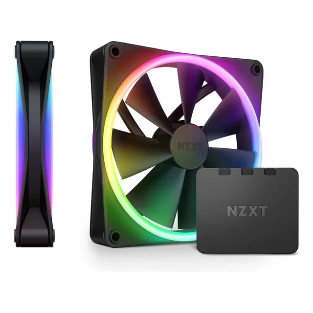 Nzxt F140 Rgb Duo Twin Pack - 2 X 140mm Ventiladores Rgb De