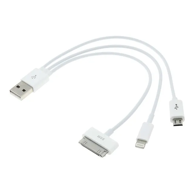 Cable Cargador Dato 3 En 1 iPhone 5 iPod iPad Samsung Xperia