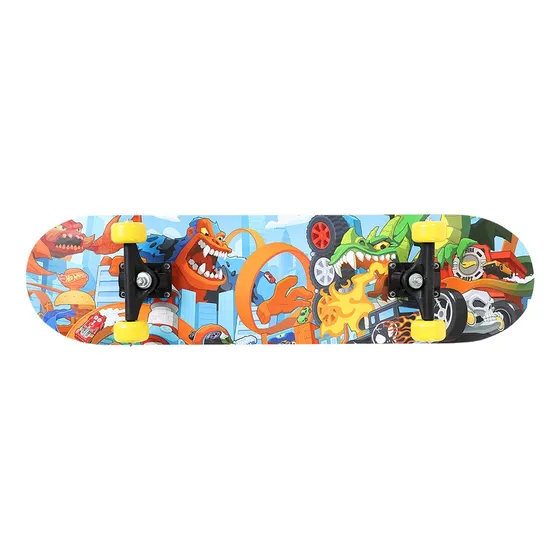 Patineta Principiantes Hot Wheels De 79 Cm Multicolor Color de las ruedas Amarillo