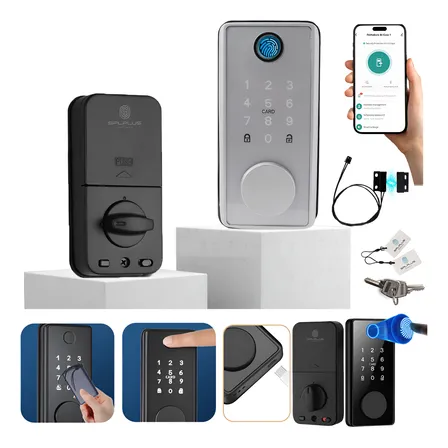 Fechadura Eletronica Digital Portao Inteligente Embutir Tuya