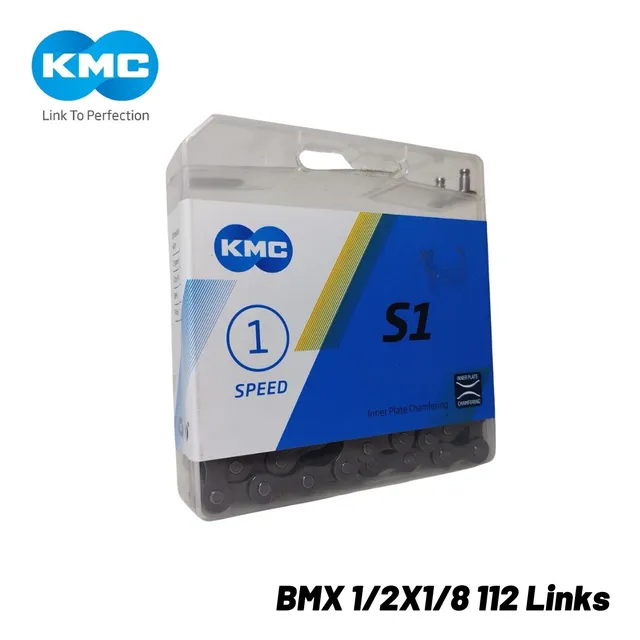 Cadena Bicicleta Bmx O Cross 1/2 X 1/8 112 Links Kmc
