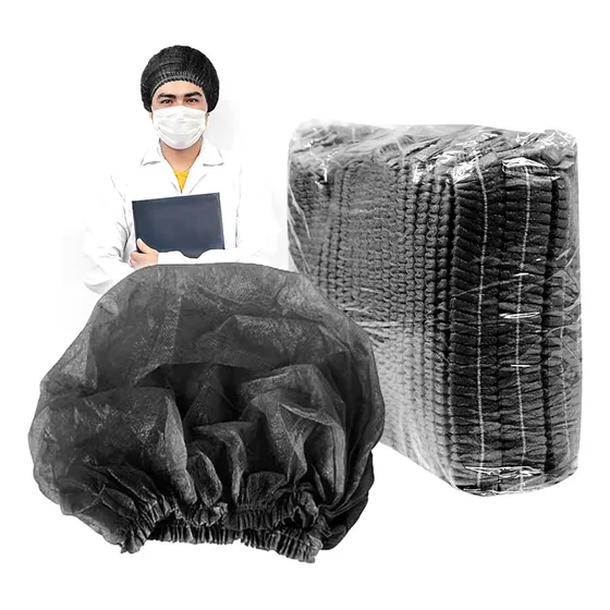 Gorros Desechables Negros X 100 Unidades
