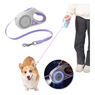 Automática De Correas Para Perro Retractil Con Luz Led 5m Automática De Correas Para Perro Retractil Con Luz Led 5m