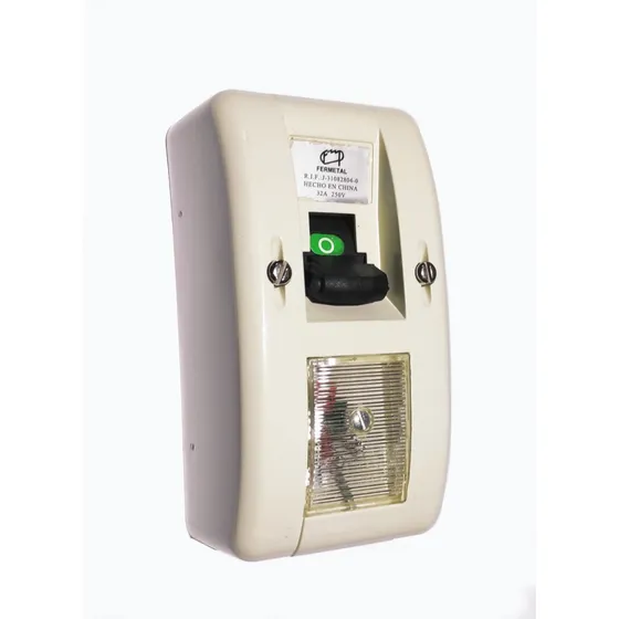 Interruptor Superficial Bipolar 2x32 Amp Tipo Bticino 602