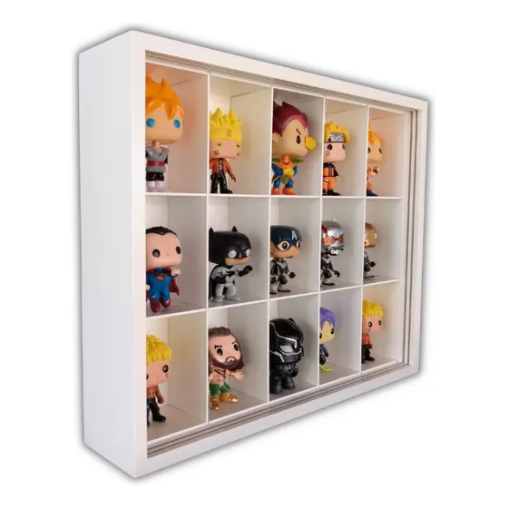 Expositor 15 Nichos- Compatível C/ Funko Pop Padrão Cod37-1