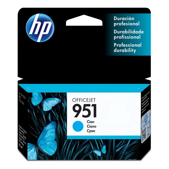 Cartucho De Tinta Hp #951 Cyan Cn050al