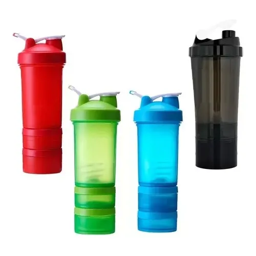 Shaker Tomatodo 3en1 Mezclador De Proteina Gym Crossfit