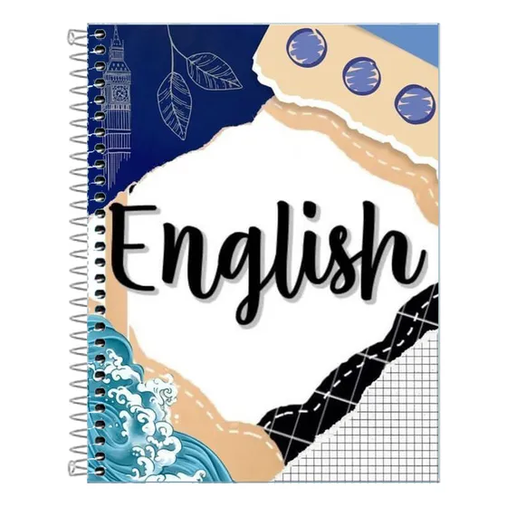 Caderno Escolar Inglês 20 Matérias 320 Folhas