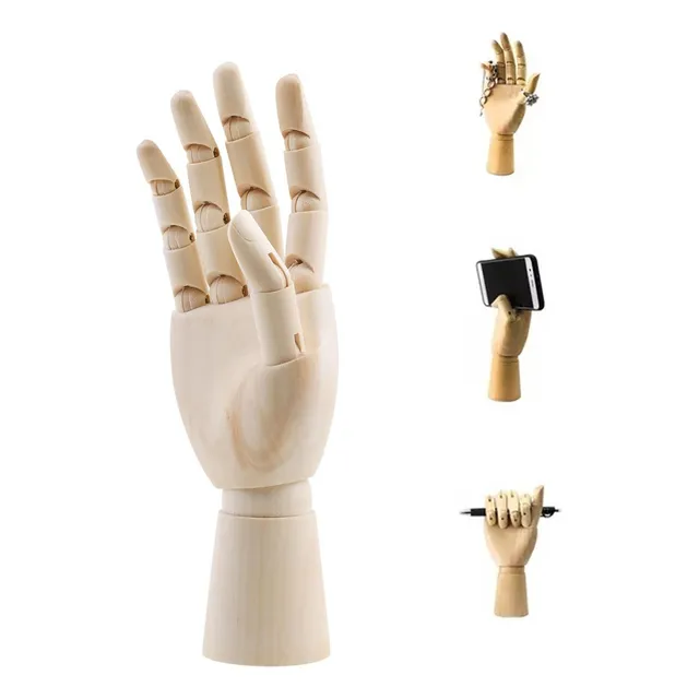 Maniquí Mano De Madera Articulada 25cms, Dibujo, Stop Motion
