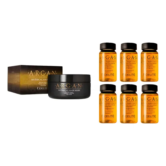 Máscara Árgan 1/4kg + Ampollas Árgan 6 X 15ml Fidelite
