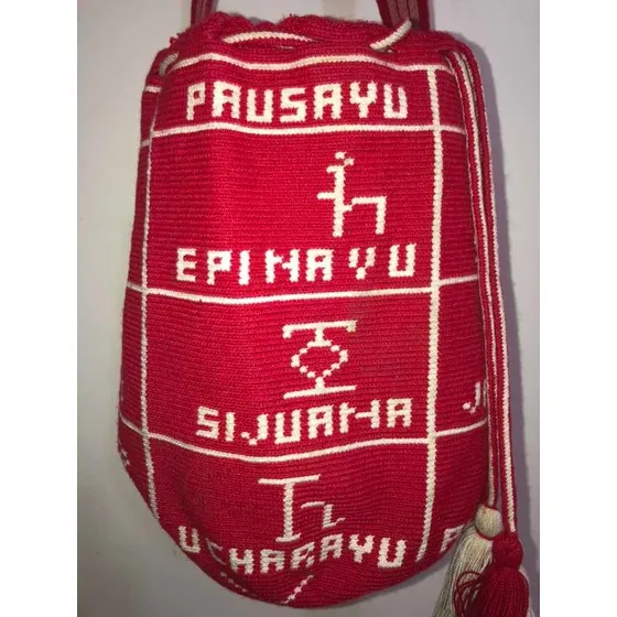 Mochila Wayuu, Tejido De Símbolos Y Nombres De Castas Wayuu