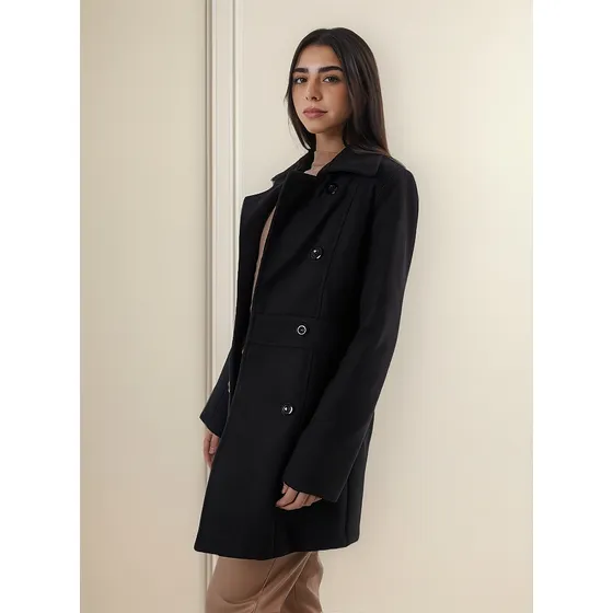 Tapado Saco Velour Mujer Mochi Martingala En Espalda