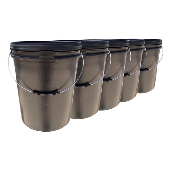 Balde 20l Para Cimento- Kit 5 Pçs