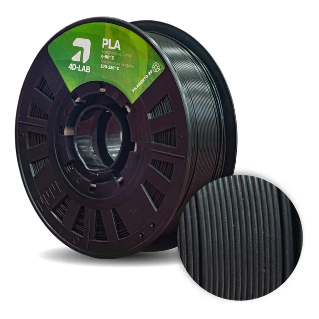 Filamento Negro Impresión 3d 4dlab Pla Alta Velocidad 1,75mm