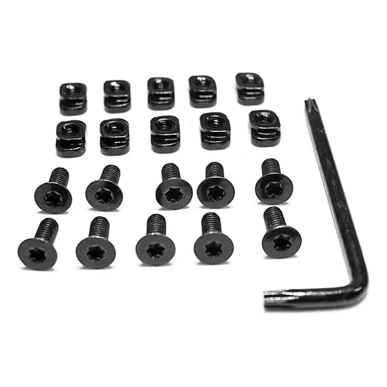 100 Tornillos Y Tuercas De Montaje De Riel Mlok De Longitud