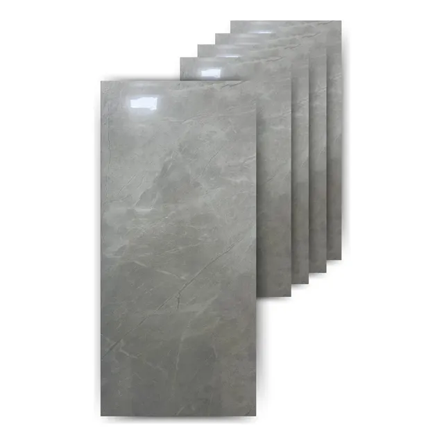 Placa Revestimiento Pared Simil Marmol 3d  Brillante 0.18m2