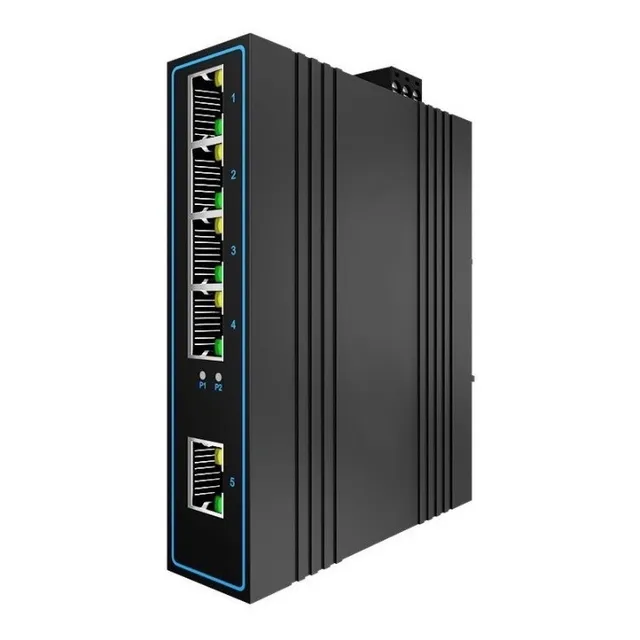 Switch Ethernet Industrial  5p 10/100 Base-t Ip40 Riel Din
