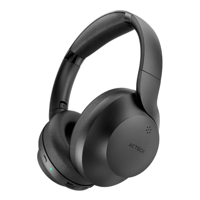 Audifonos Over Ear Inalambricos Cancelacion De Ruido Activa Color Negro