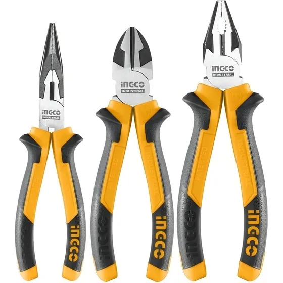 Set Alicates Universal Combinados 3 Piezas Ingco Hkps28318